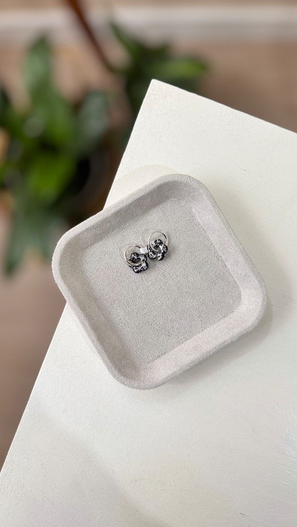 Producto - Aros mini flor silver