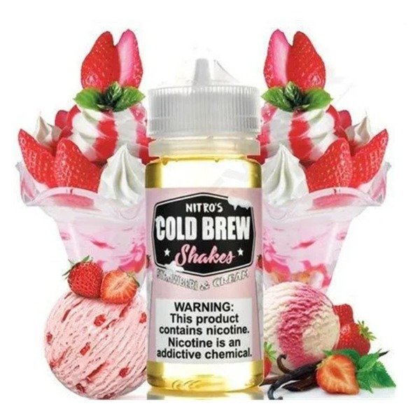 Producto - (FREEBASE) COLD BREW 100ML 06MG - STRAWBERRY CREAM