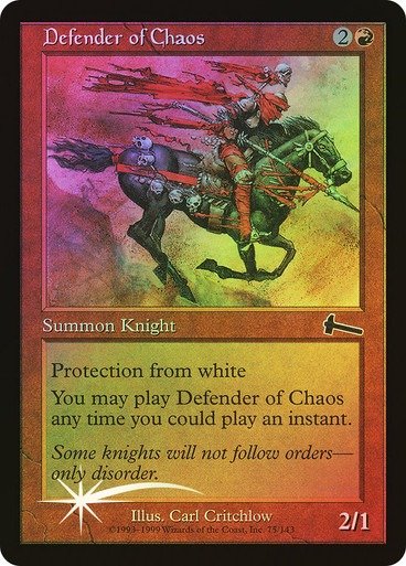 Producto - Defender of Chaos Foil  Urza's Legacy