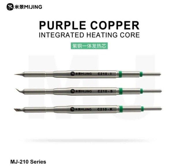 Producto - Puntas C210 Pack por 3 MiJing Curva-Recta-Cuchilla