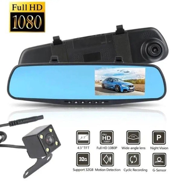 Producto - Cámara doble con RETROVISOR y pantalla