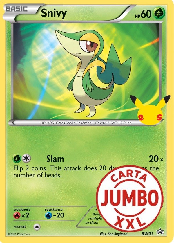 Producto - Snivy (BW01) (Jumbo Card) [First Partner Pack]
