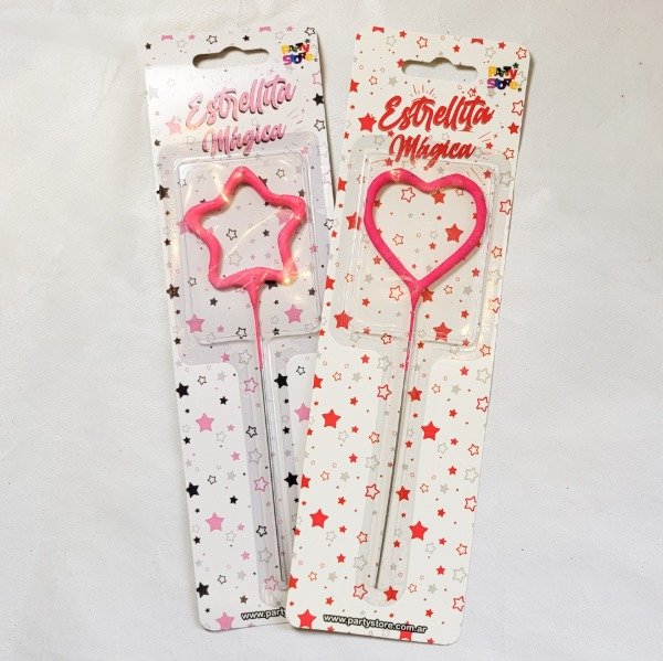 Producto - Vela sparkle forma rosa