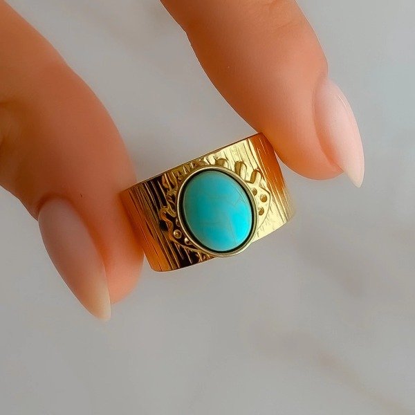 Producto - Anillo Eye Turquesa