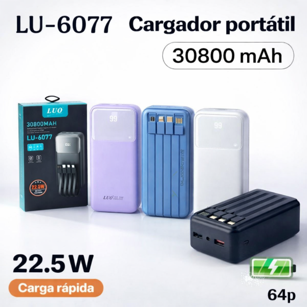 Producto - Cargador portátil 30800 mAh