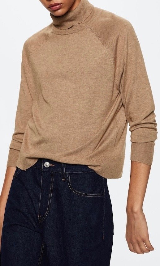 Producto - Polera Sweater Camel 100 Algodón Firenze