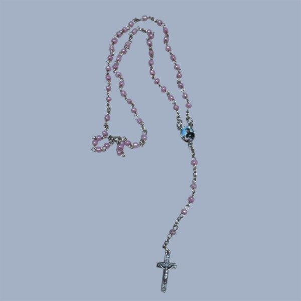 Producto - ROSARIO CHICO CON CUENTAS ROSAS CON CENTRO DE SAN CAYETANO - ROS#90