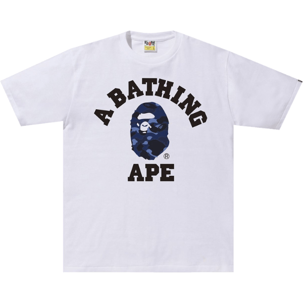 Producto - BAPE Color Camo College TeeWhite Navy