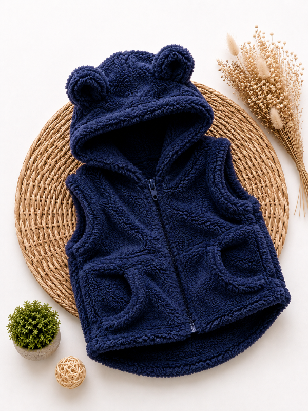 Producto - CHALECO TEDDY AZUL
