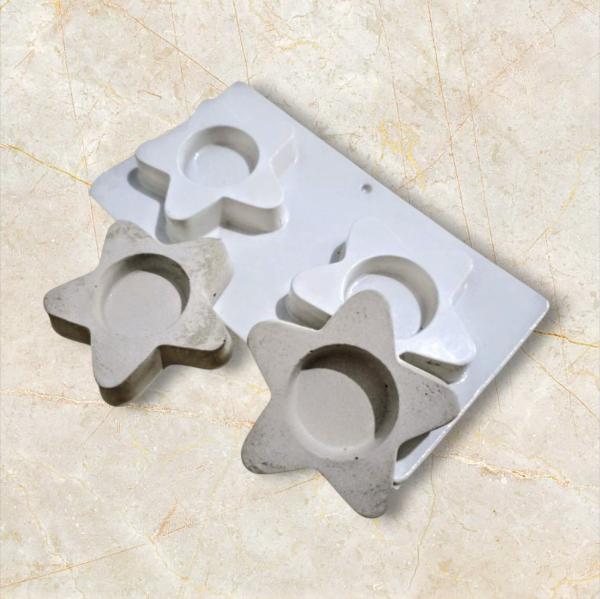 Producto - Molde termoformado dos portavelas estrella 8 x 8 cm
