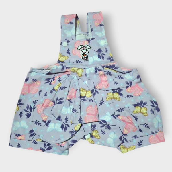 Producto - Jardinero Beba de Gabardina Conejo lila + Gorra T5