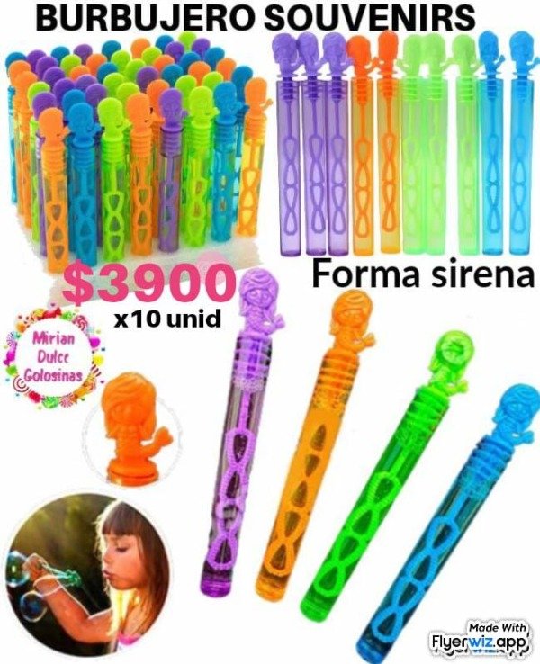 Producto - Burbuja sirena x 10 un cargado
