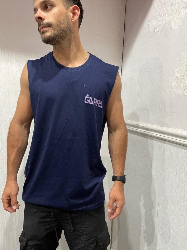 Producto - Musculosa serrato Azul Marino est lila "Modo Garra"(sin falla)