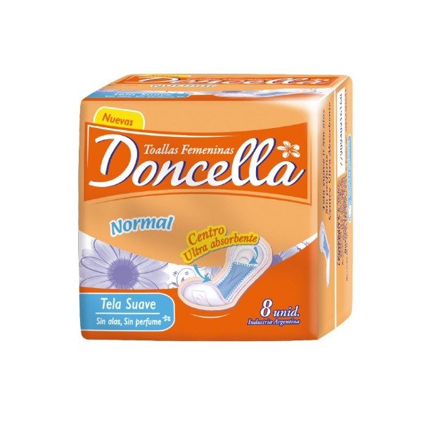 Producto - toallitas sin alas x8u [DONCELLA]