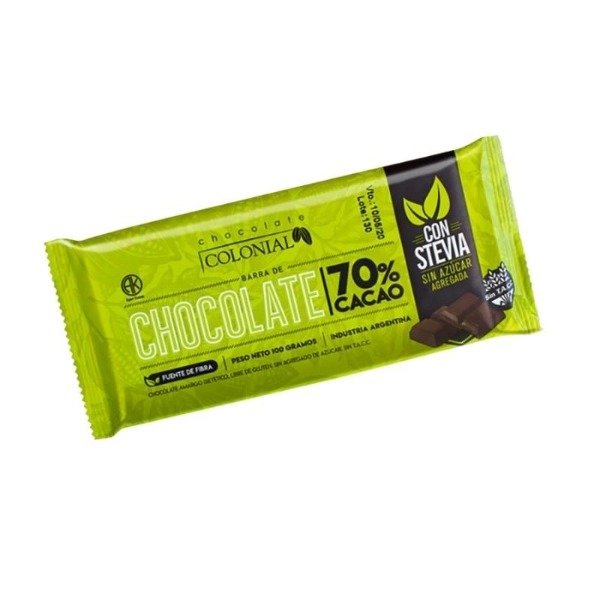 Producto - Barra de Chocolate amargo dietético al 70