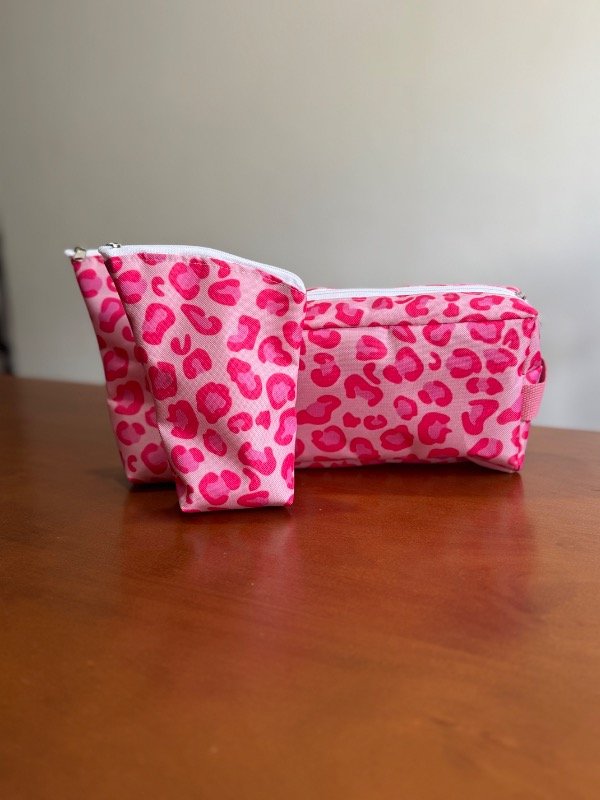 Producto - Chaulatas con neceser xl animal print rosa