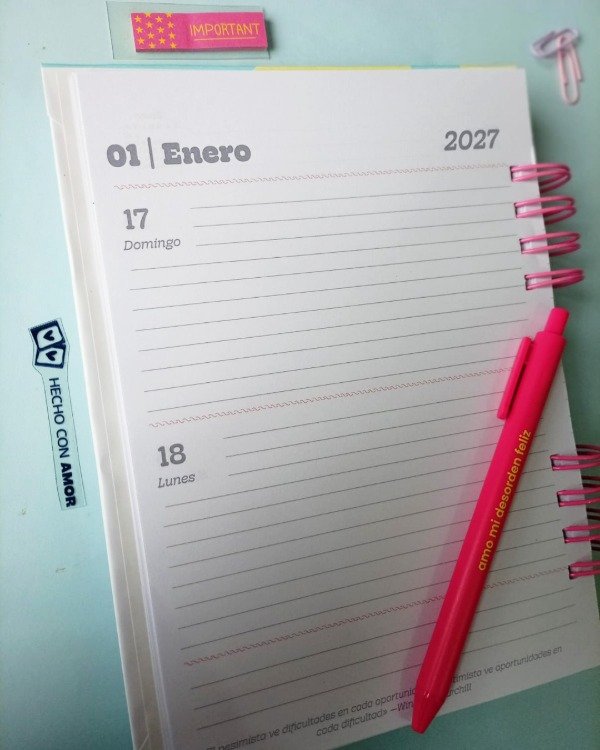 Producto - Agenda dos días Aura - 7