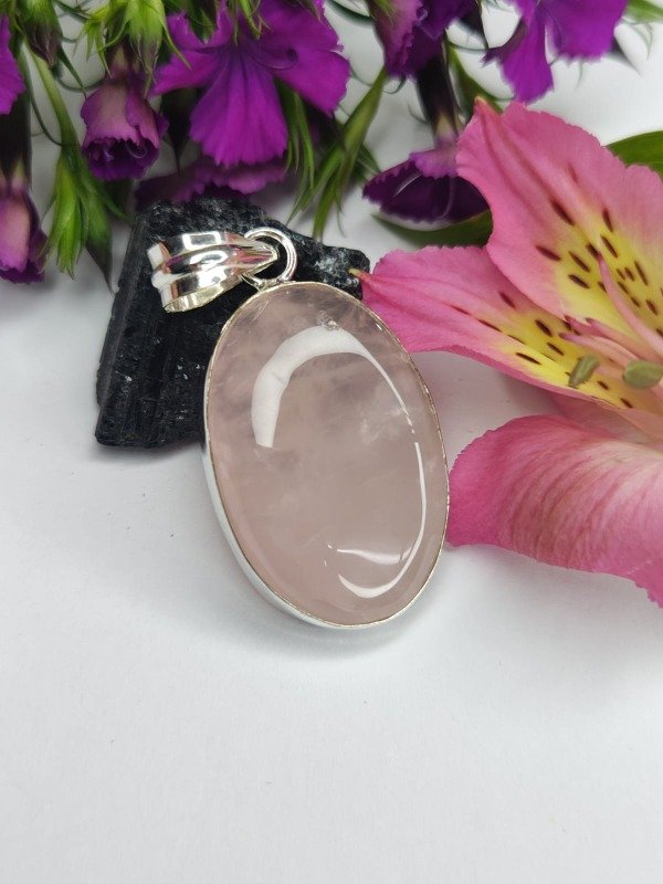 Producto - Dije de Cuarzo Rosa Oval 007
