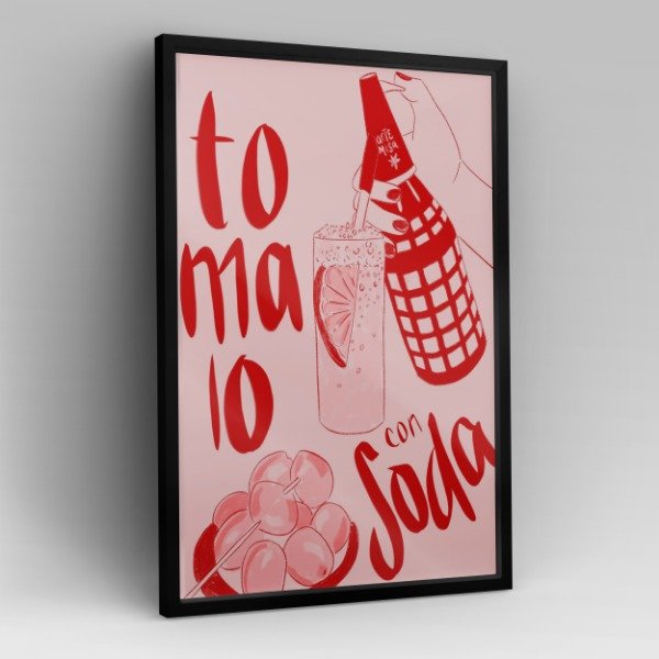 Producto - Cuadro Póster Deco Tomalo con Soda