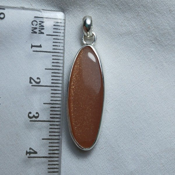 Producto - Dije Plata 925 con Piedra del Sol Alargada (sin cadena) - 2