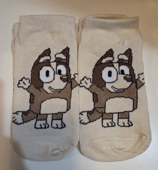 Producto - (UNIDAD ) soquete infantil BLUEY BEIGE  T 25 AL 31