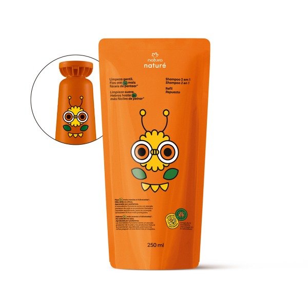 Producto - Repuesto de shampoo 2 en 1 infantil de 250 ml
