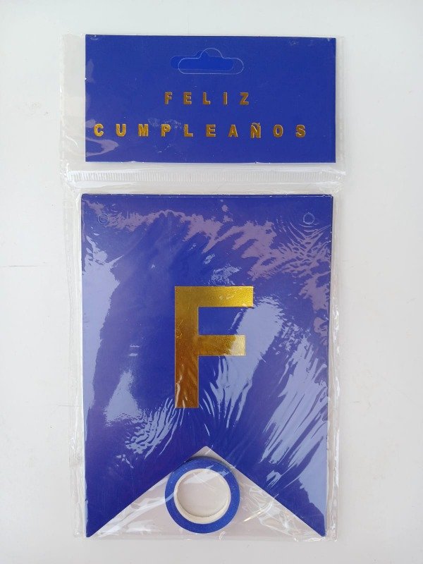 Producto - Banderín Básico "FC" Azul