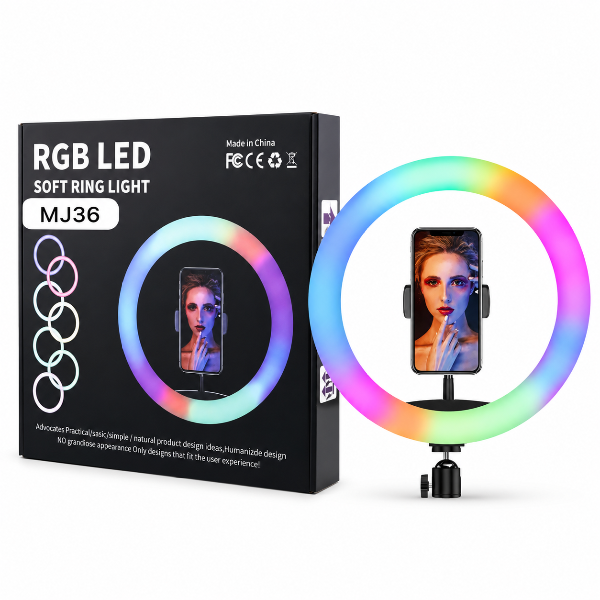 Producto - ARO DE LUZ 36CM RGB