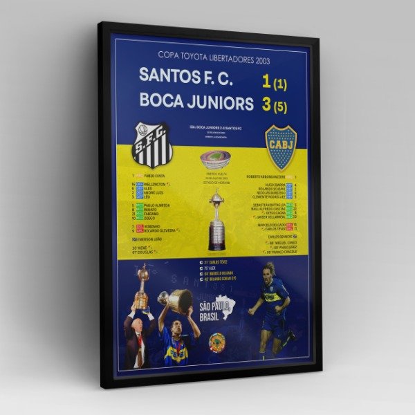 Producto - Cuadro Boca Juniors vs. Santos Libertadores 2003