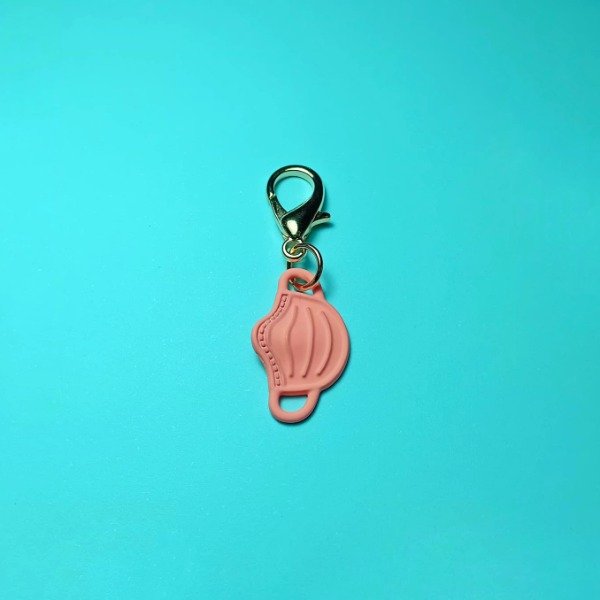 Producto - Charm Barbijo - Salmón