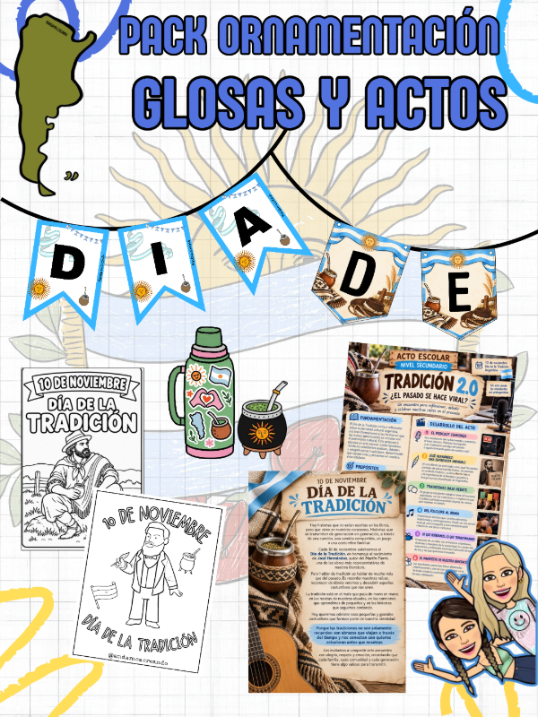 Producto - PACK ORNAMENTACIÓN, GLOSAS Y ACTOS. DÍA DE LA TRADICIÓN