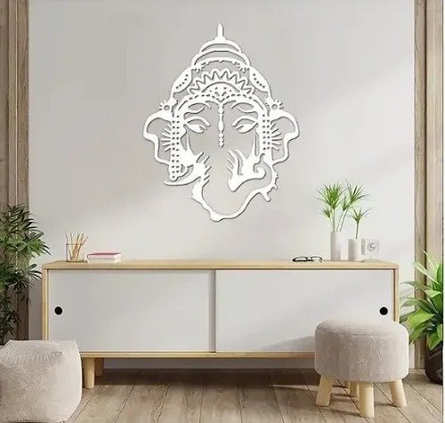 Producto - Cuadro Buda Elefante Ganesha Yoga Madera Fibrofacil 6mm - 1