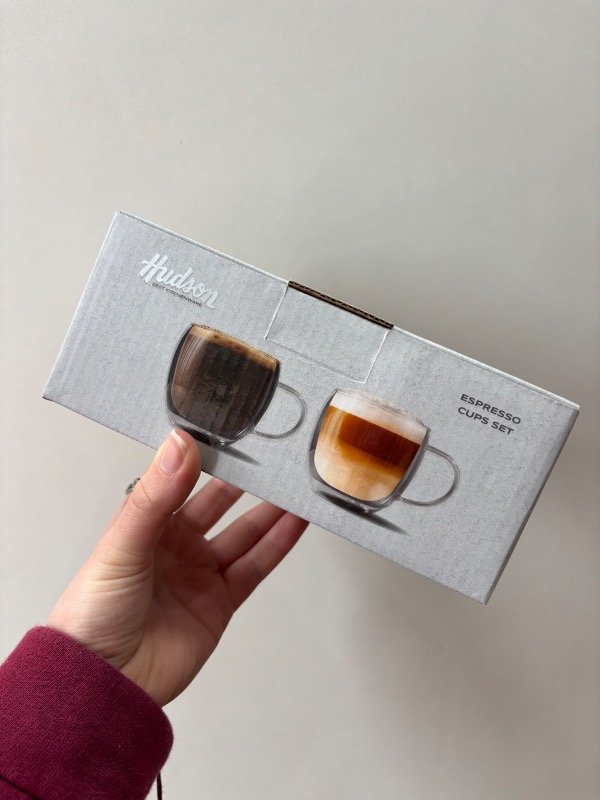 Producto - Set x2 Taza doble vidrio 180ml Hudson - 0