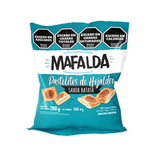 Producto - MAFALDA PAST HOJALDRE BATATA 24u x 200grs