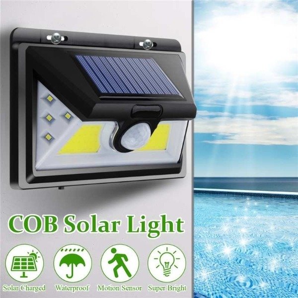 Producto - Farol solar de LED's SMD + COB con sensor de movimiento 5 W