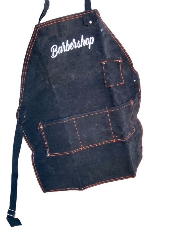 Producto - Delantal gamuza negro barbershop