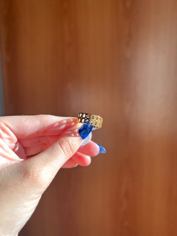 Producto - Anillo doble cuadros