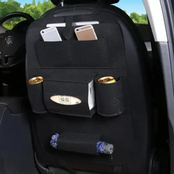 Producto - Organizador AFELPADO DE ASIENTO DE AUTO 65X40 CM COLORES SURTIDOS - 6