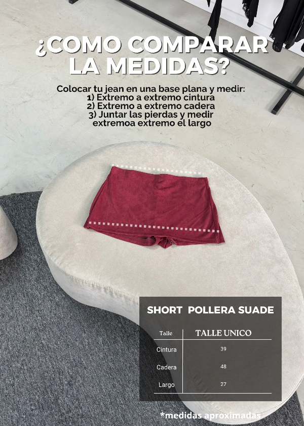 Producto - Short Pollera Suade - 5