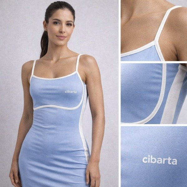 Producto - Vestido Deportivo Cibarta FOCUS FIT DRESS celeste