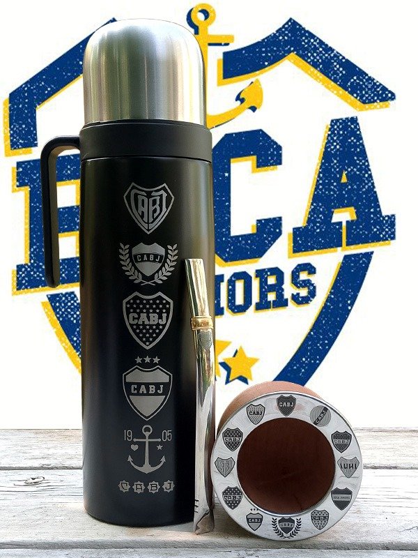 Producto - SET MATERO PERSONALIZADO - BOCA JUNIORS