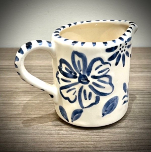 Producto - Jarrita lechera JUANI AZUL RAYAS