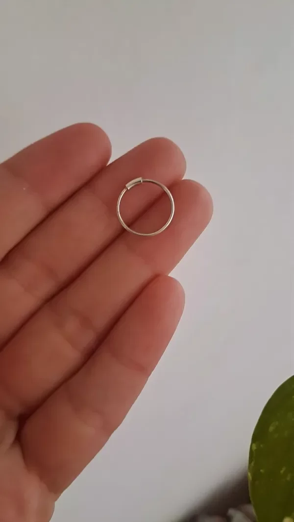 Producto - Piercing Argollita Lisa 1,2cm.
