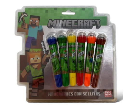 Producto - Fibras + sellos MINECRAFT
