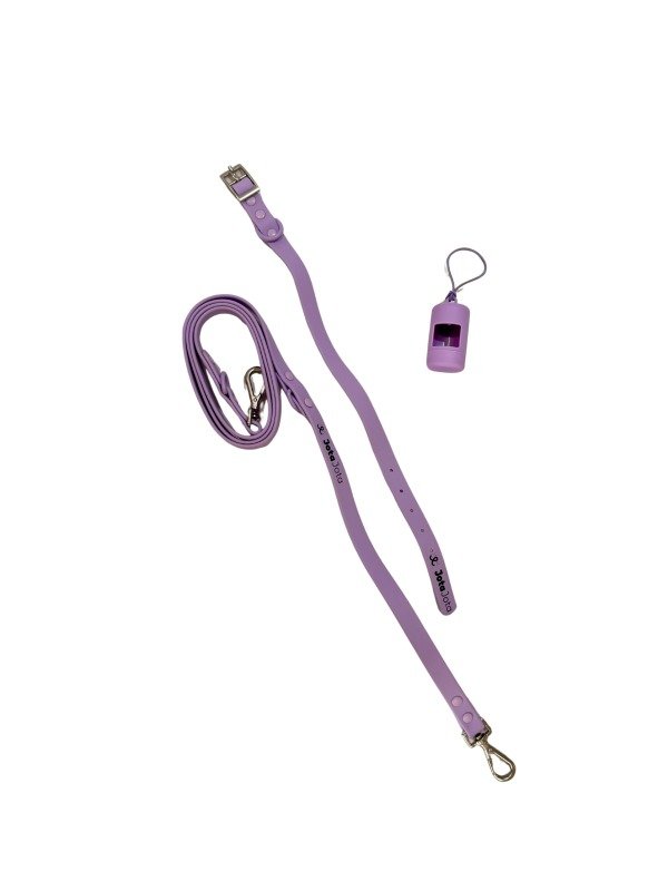 Producto - Collar + correa + porta bolsas Sarah