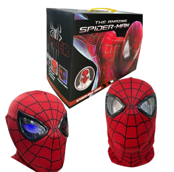 Producto - MASCARA SPIDERMAN CON LUZ Y ABRE Y CIERRA EL OJOS