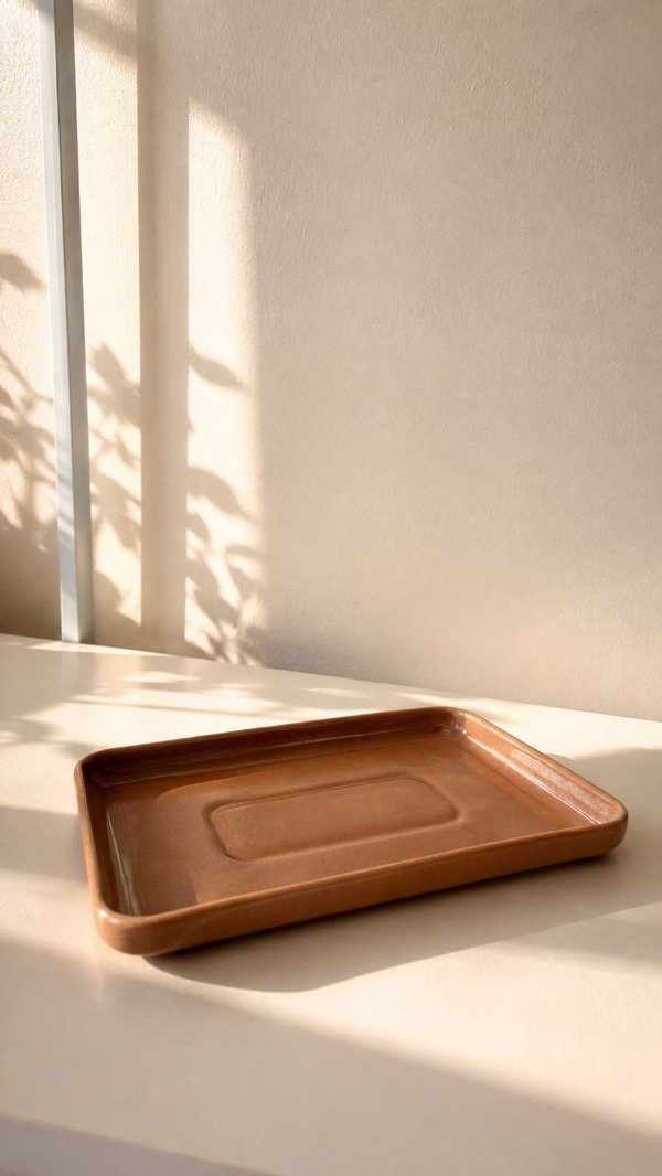 Producto - Bandeja rectangular beige - 1