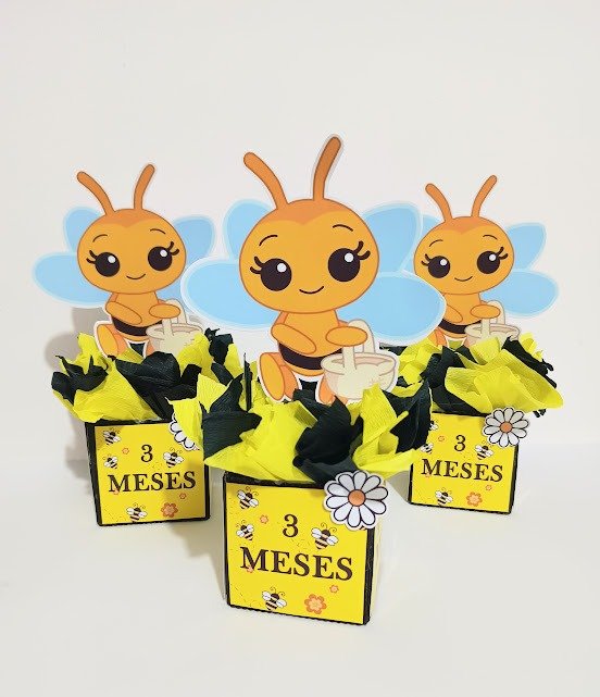 Producto - centro de mesa abejita personalizado