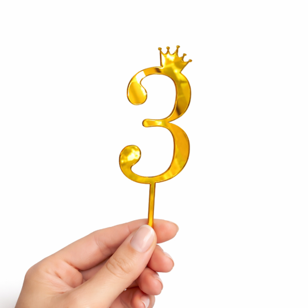 Producto - Topper número con corona