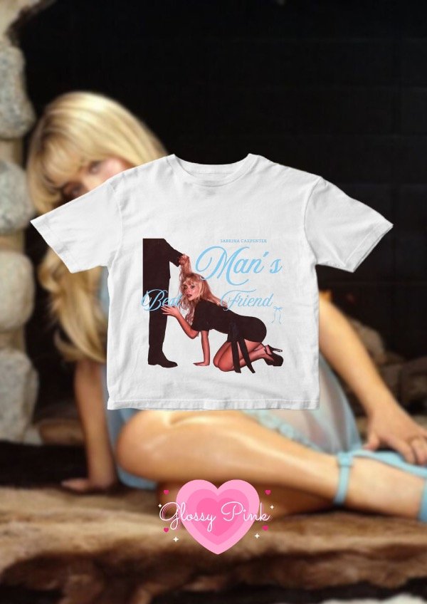 Baby Tee Sabrina Mans Best Friend - DTF